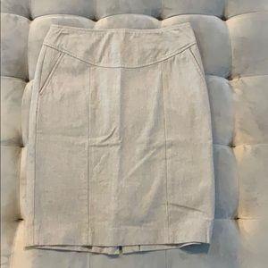 Banana Republic Pockets Pencil Skirt Grey Heather